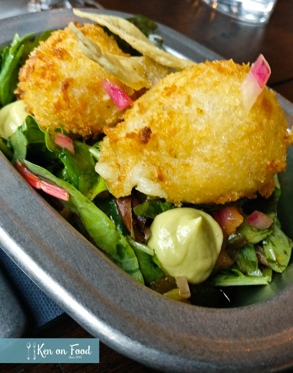 Corn croquettes at Butcher. Photo: Ken McGuire/kenonfood.com