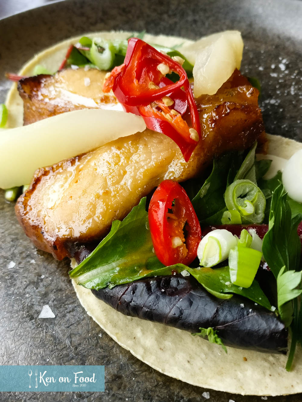 Pork belly tacos at Butcher. Photo: Ken McGuire/kenonfood.com