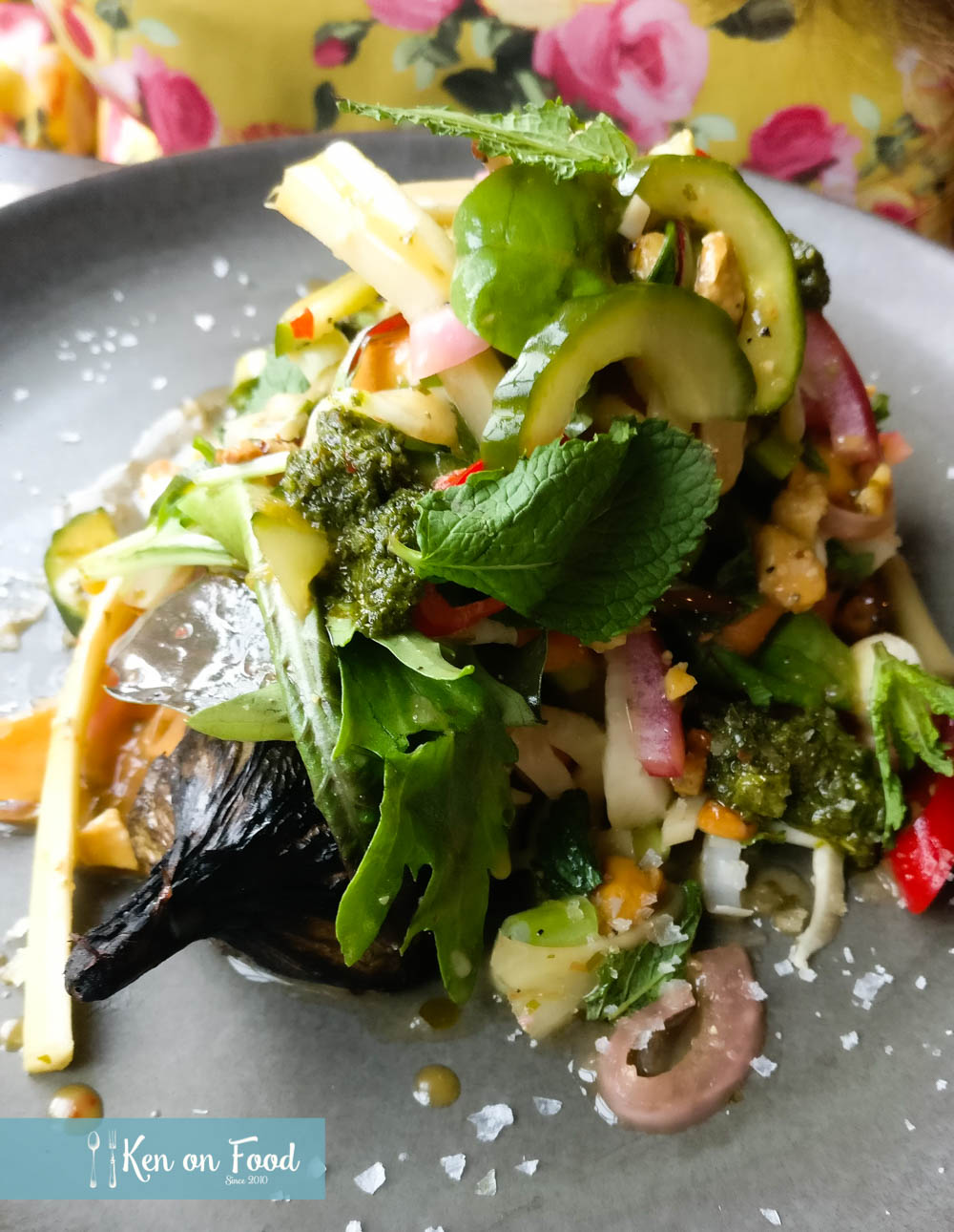 Chargrilled aubergine at Butcher. Photo: Ken McGuire/kenonfood.com