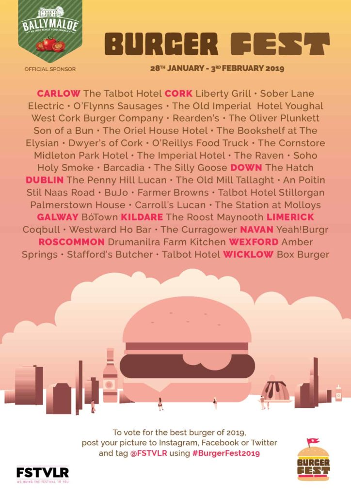 Burger Fest 2019 venues.