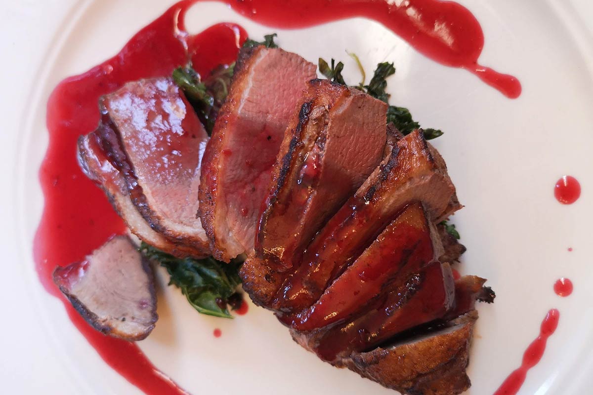 Duck on the menu at Summerhill House, Enniskerry, Co. Wicklow. Photo: Ken McGuire / Ken On Food