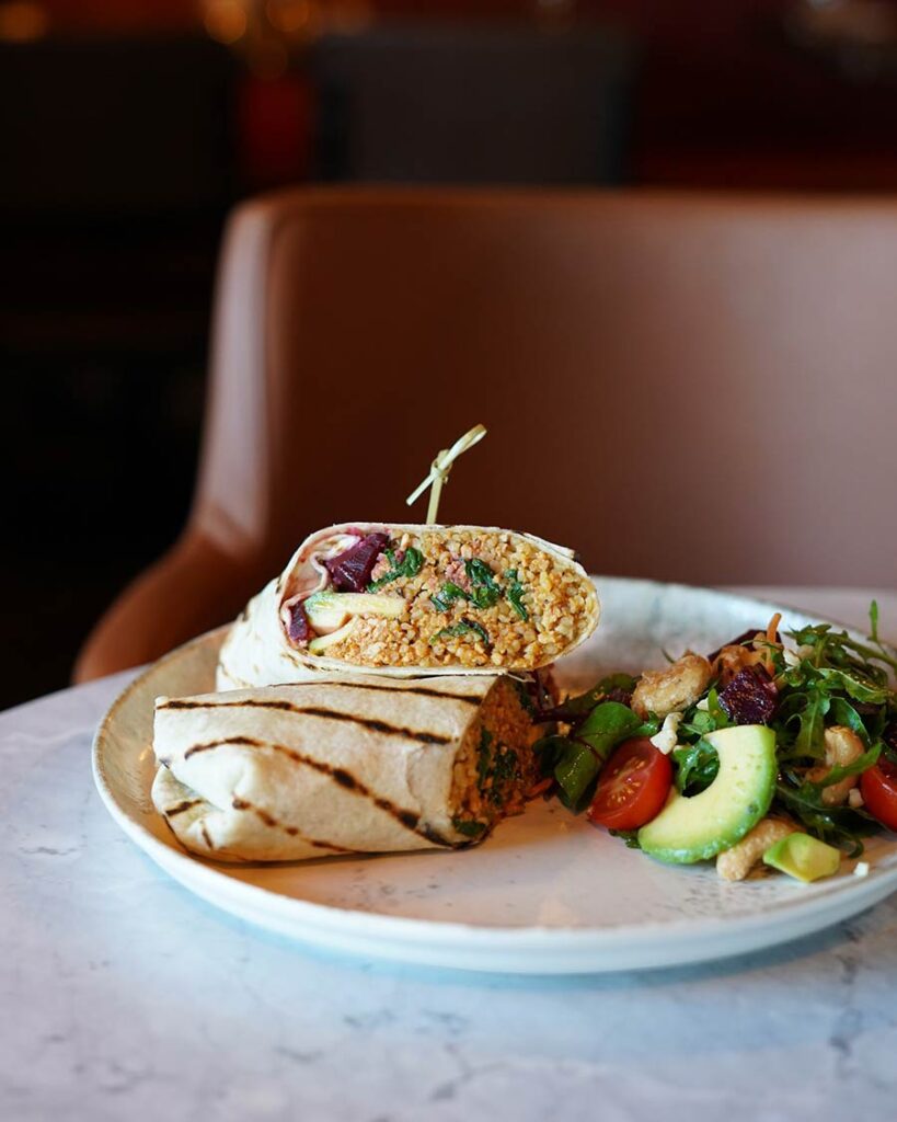 Vegan burrito at Doppio. Photo: Doppio/Facebook