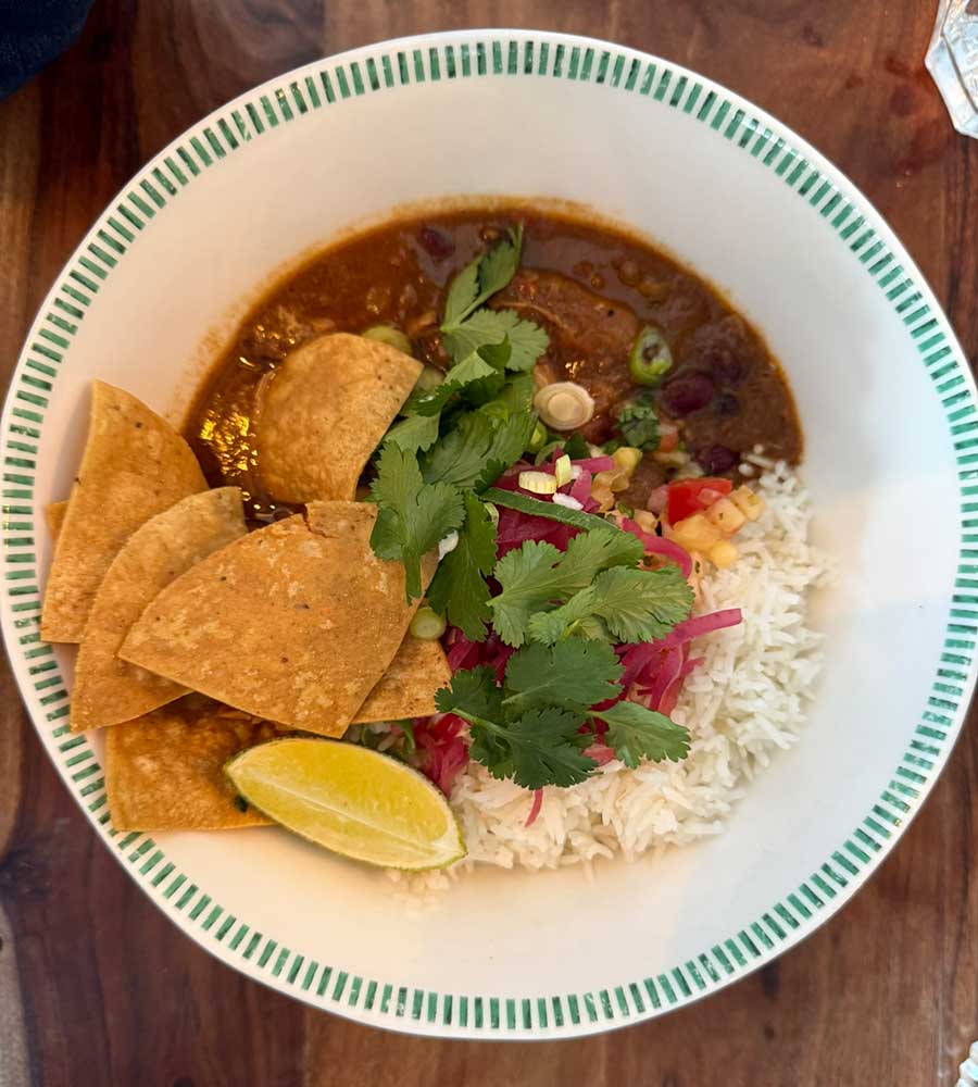 Mexican pork & black bean stew at Nóinín. 